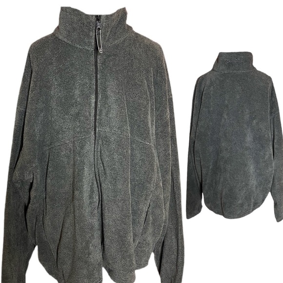 Columbia Gray Full Zip Fleece Jacket - Picture 1 of 11